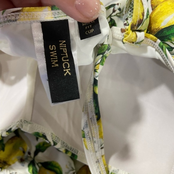 Niptuck Swim Lemons Joanne Twist Front Design Tummy Control Women's Swimsuit, 12 - Picture 5 of 7